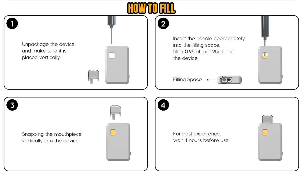 how to fill disposable carts